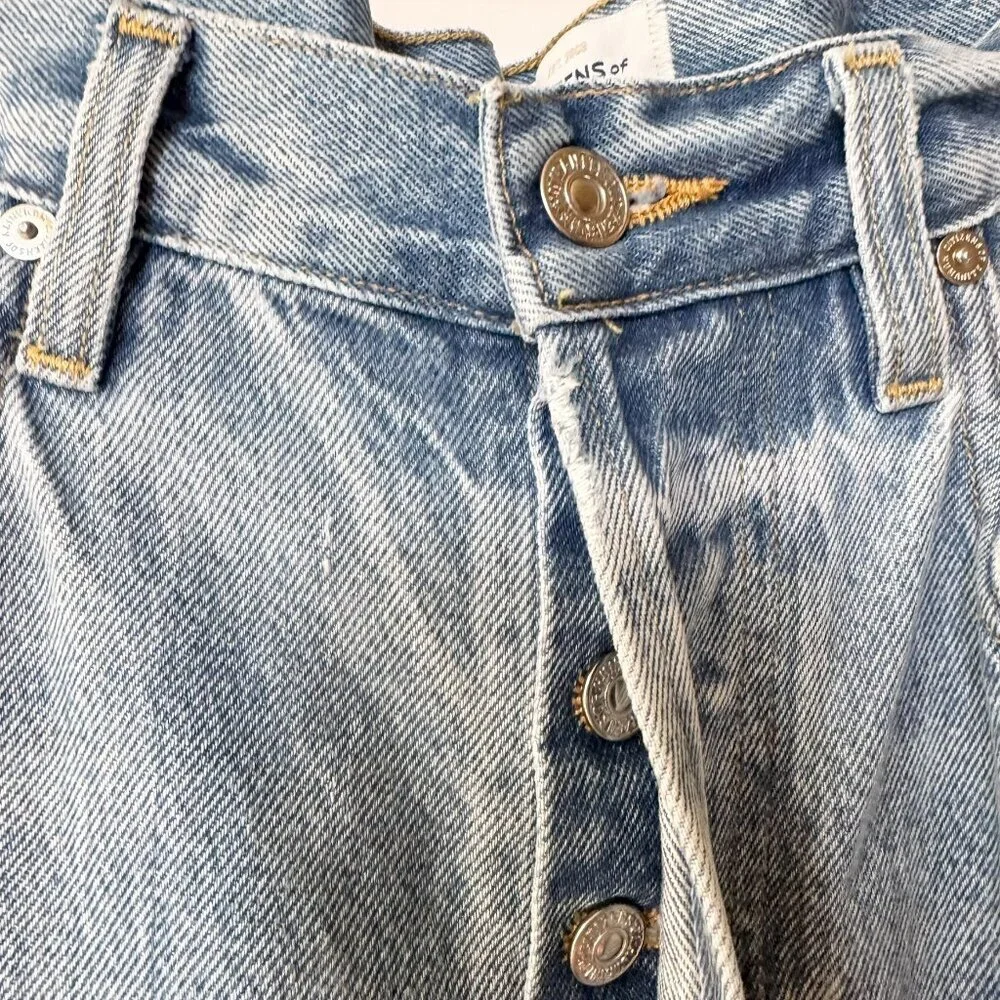 Citizens of Humanity Gwendoline Scrunch Wide Leg Jeans Dakota Blue 24